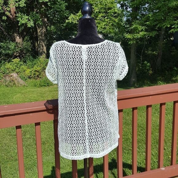 Ladies Swimsuit  Pullover Coverup   Eyelet Top sz  Large - Picture 3 of 13
